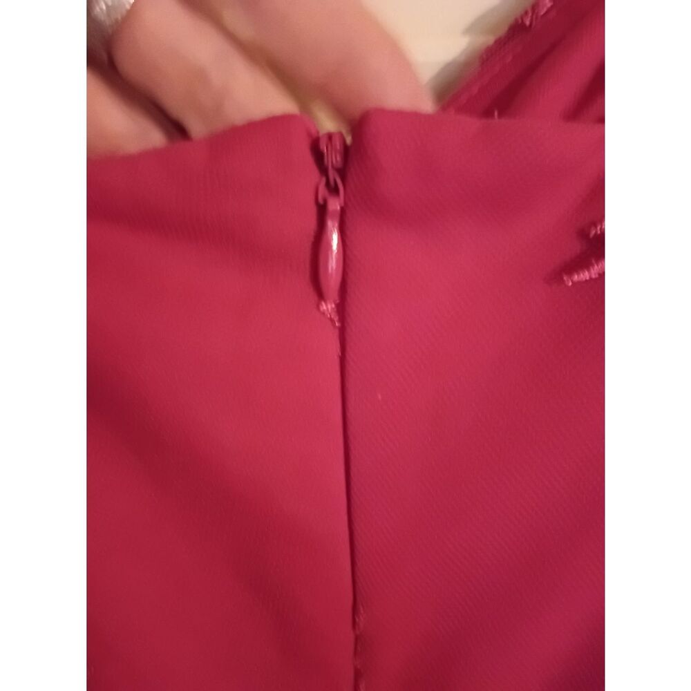 Guess Hot Pink Lace Midi Dress - Picture 5 of 8